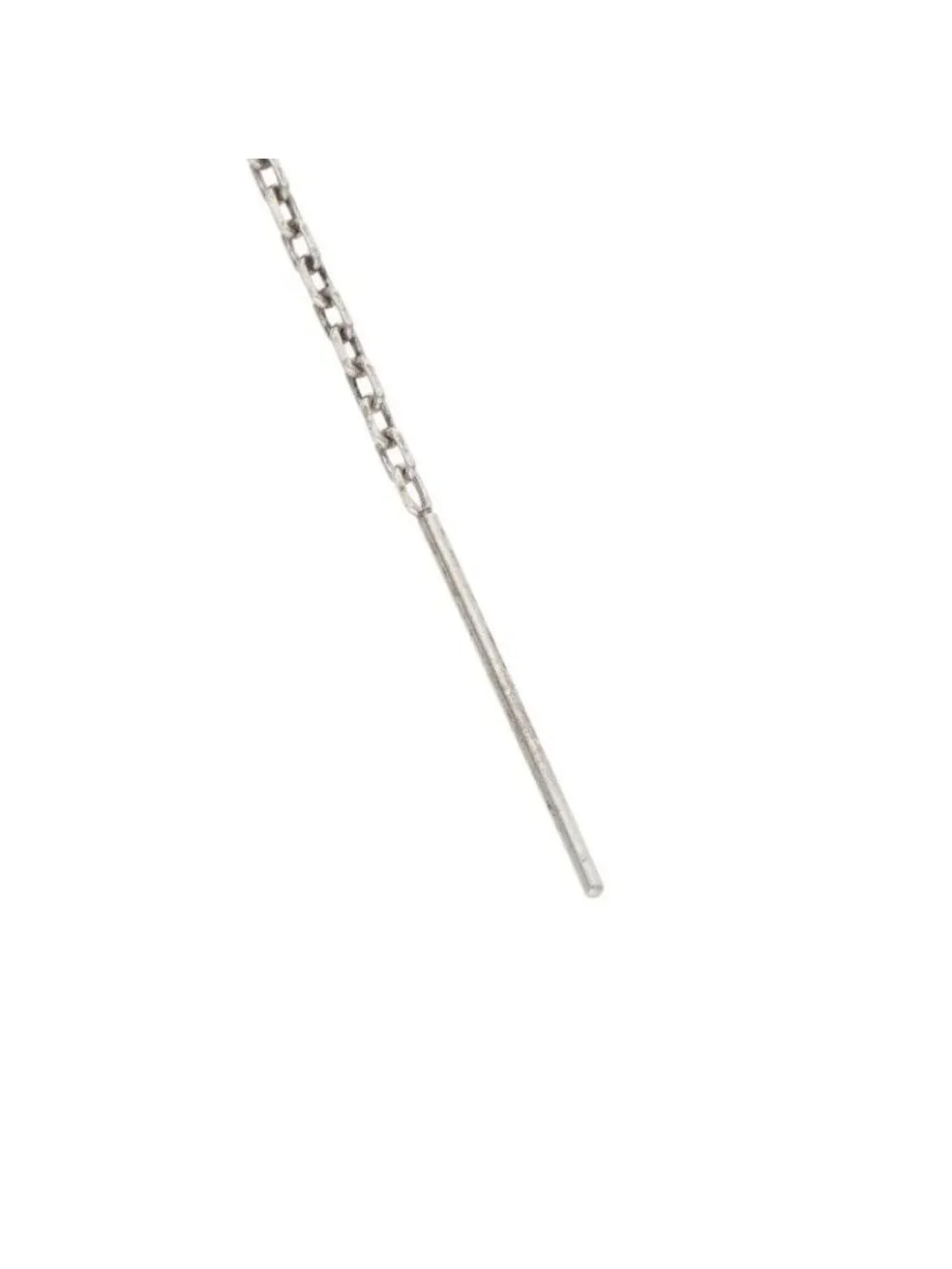 Chrome Hearts Chain Star Silver Earrings